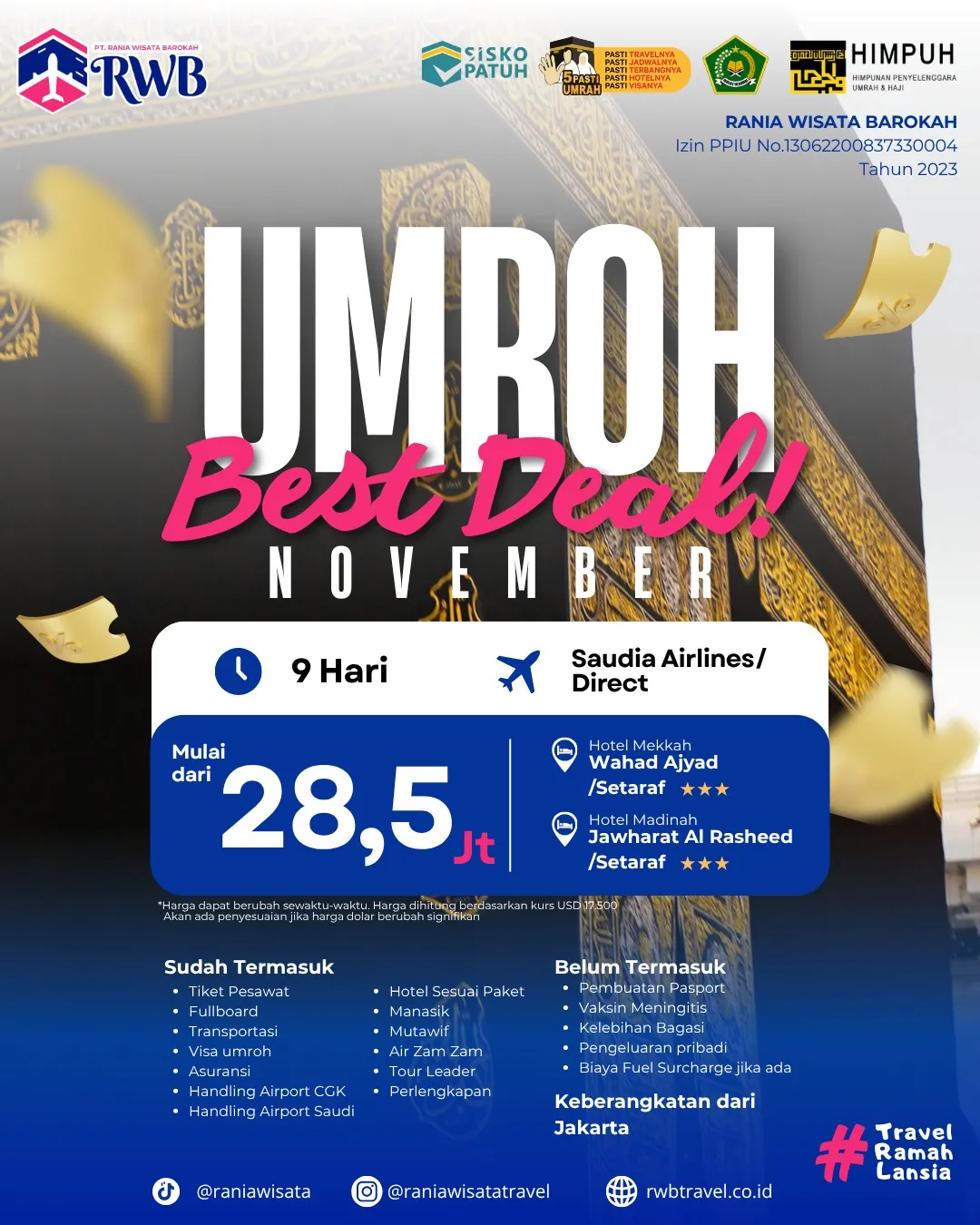 Paket Umroh  Best Deal November 2026
